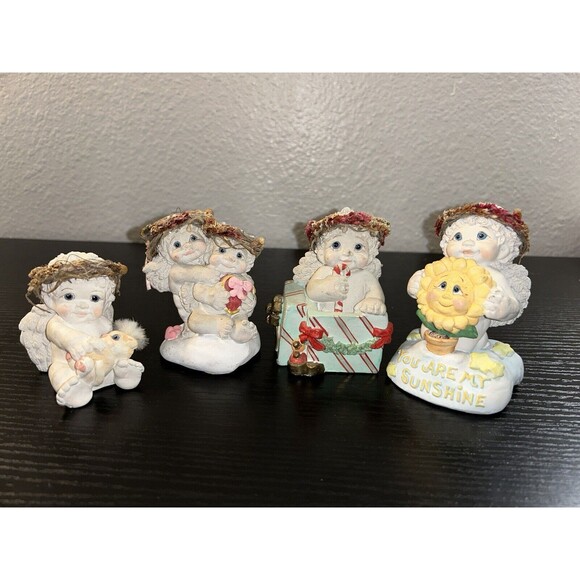 Set Of 4 Dreamsicles Figures You Are My Sunshine Birthday Cute White Christmas - Picture 1 of 6